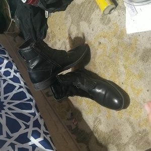 Calvin klein patersons black zip up boots size 9